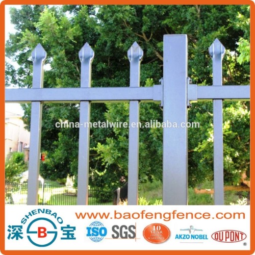 PVC Coated Spear Top Zinc Steel Tubular Fence in Garden,Home,Factory, School ,Villa(Factory & Exporter)