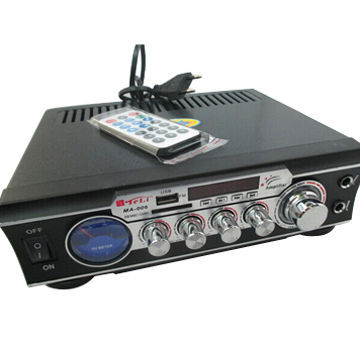 USB एसडी एफएम ऑडियो पावर कार एम्पलीफायर, 220V/12V मिनी मल्टी चैनल