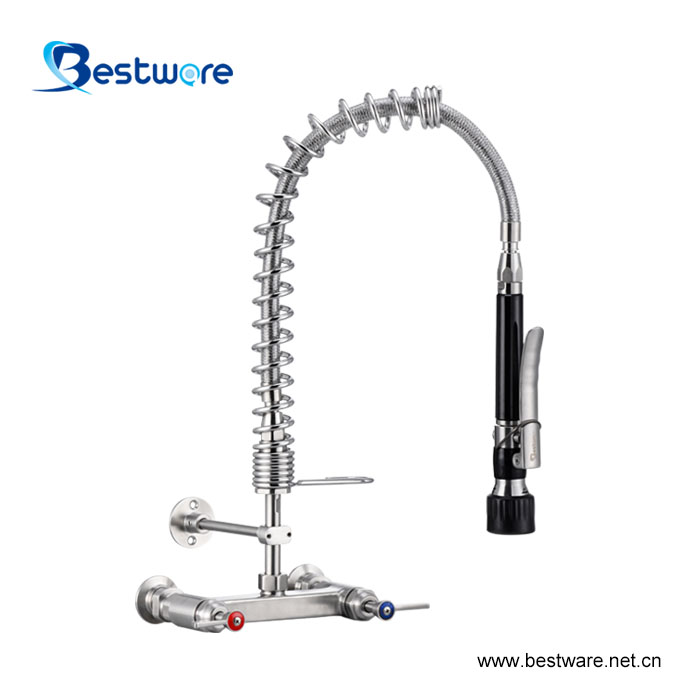 Kitchen Stainless Steel Wall Mount Sink Tap