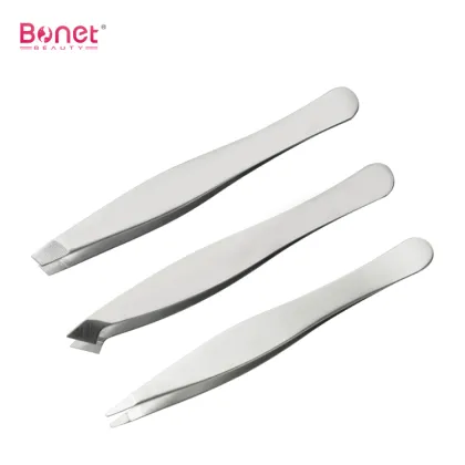 Tweezers Set 3 pcs Professional Stainless Steel Tweezers