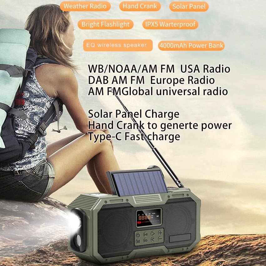 DF588 Palestrante Multi Solar Dab FM Radio