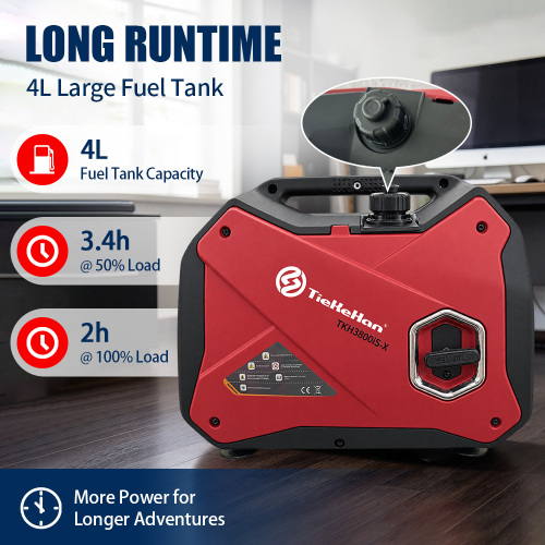 Generador inversor portátil de doble voltaje de 3000 W