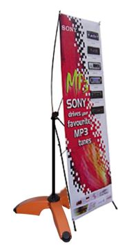 Latest Durable Plastic Steel,aluminium Alloy Or Thick Aluminium Alloy X - Banner Stand