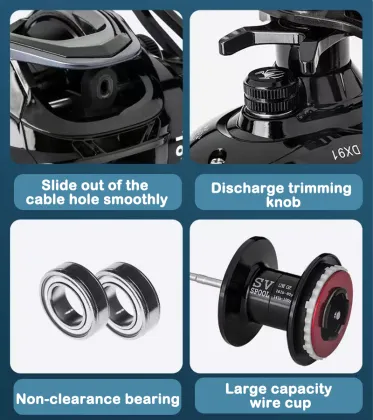 Fishing Portable Pocket Baitcasting Reel and Rod Combo