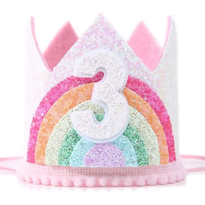Birthday Rainbow Girl Crown for Birthday