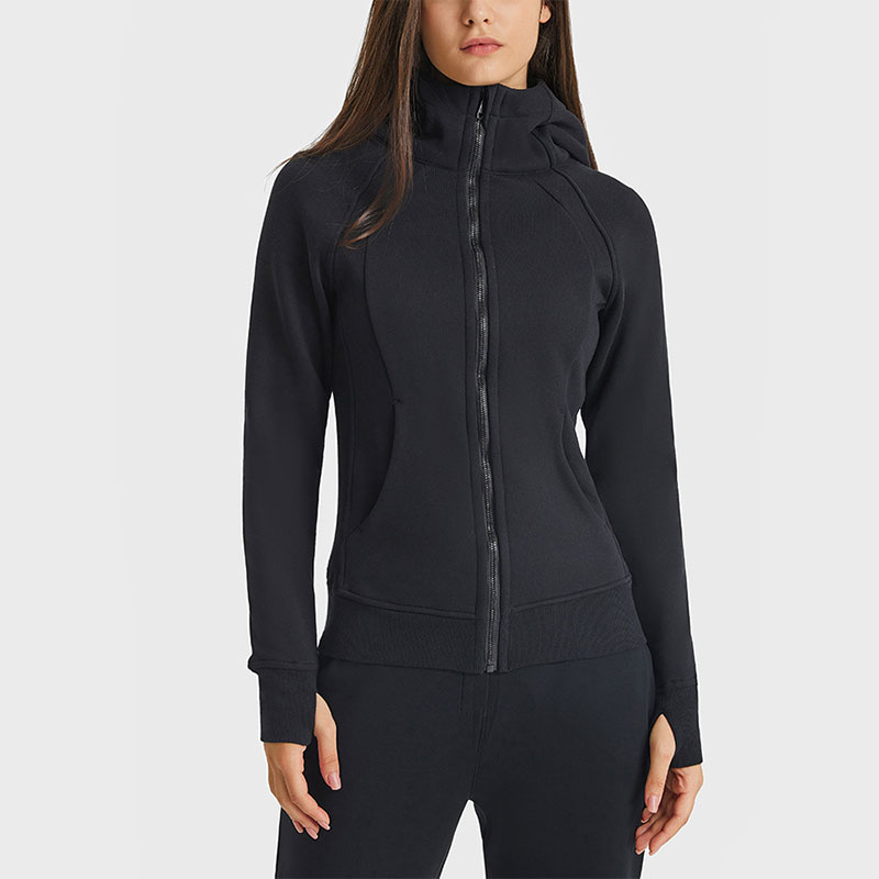 Winter vrouwen verdikte jas paardensport op hoodie