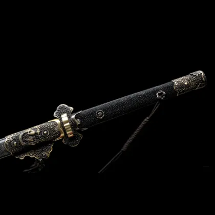 Hundred Refined Pattern Steel Luxury Retro Copper Accessory Tang Sword Material Steel