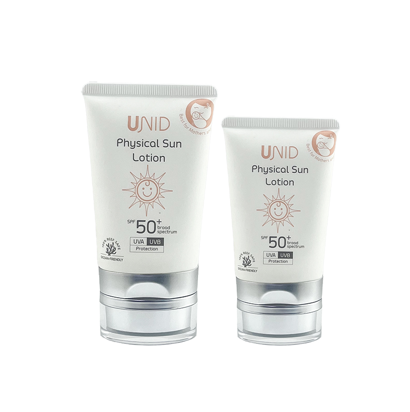 Custom Oval Shape Sunscreen Bottles with Flip Cap