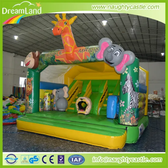 Jungle Inflatable bouncer fun city / Giraffe Inflatable jumping castle
