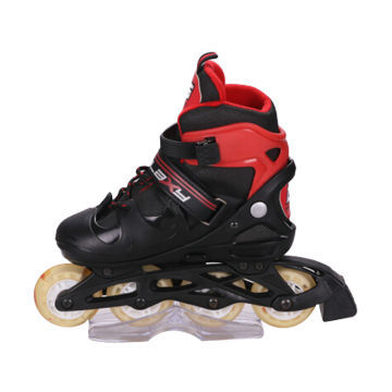 Adjustable TPR brake PVC wheel hard boot, inline skate