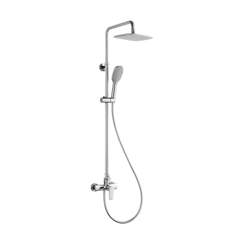 Modern bathroom brass shower sets rain shower and hand shower combination