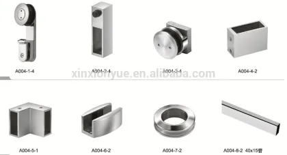 Double door Frameless Glass sliding door accessories /glass shower door accessories /Glass fitting accessories