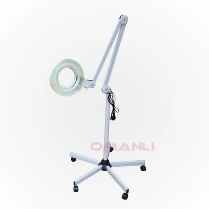 CE Certified 5X Magnifying Lamp - Beauty Salon Equipment with LED Magnifying Glass and Floor Lamp