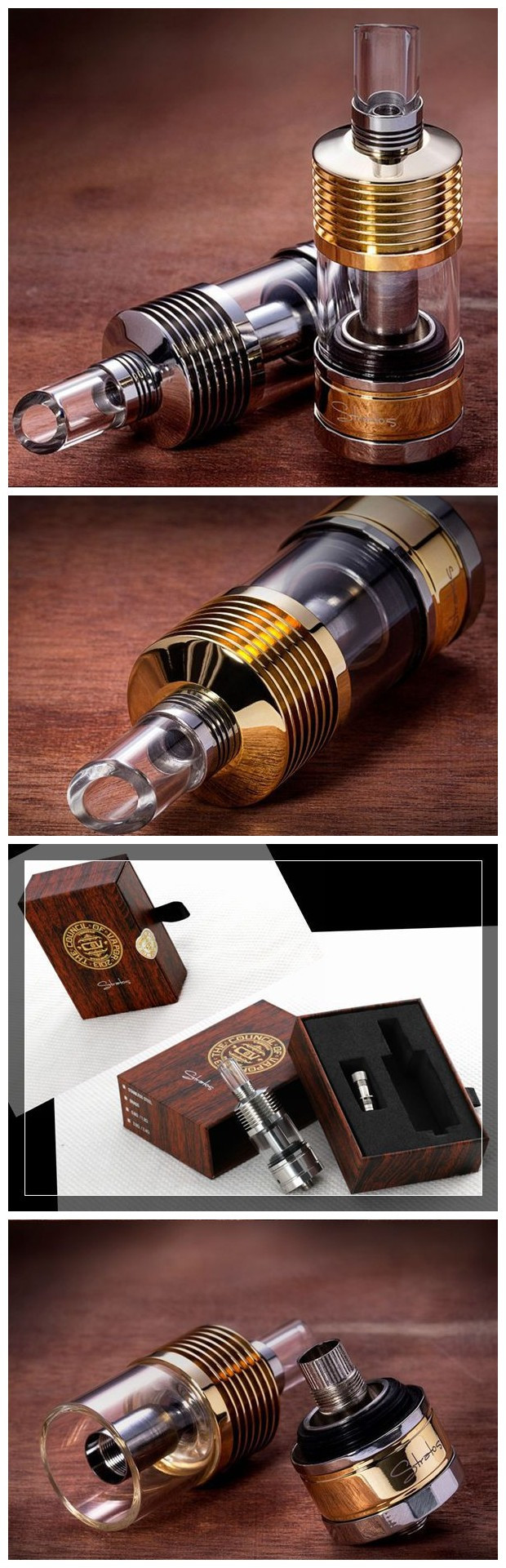 Hangsen Hot Selling Stratos Clearomizer E-Cigarette with Replaceable Coil Head Made in The Us