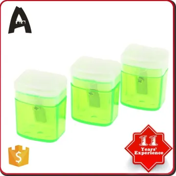 Fine appearance factory supply student tools pencil sharpener in plastic