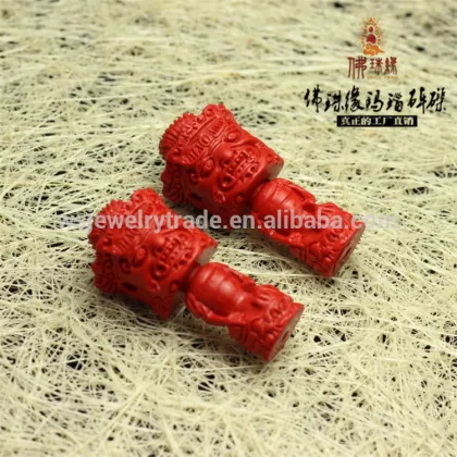 Native cinnabar Pluto head Guru Beads factory wholesale