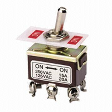 On-on 125/250V AC 15/20A Car Dash Toggle Flick Switch, Rainproof