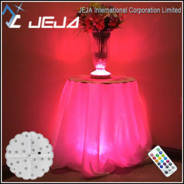 JEJAHK RF remote Rechargeable battery Flower Glass Vases Stand Lights for Western weddings table