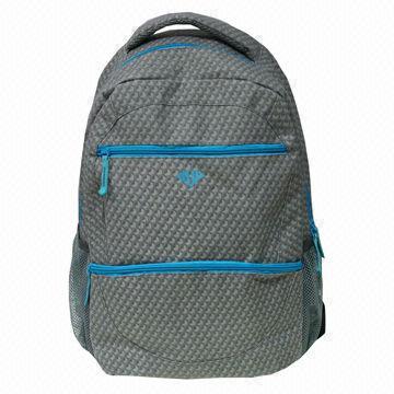 Backpack with many zipper compartment in front