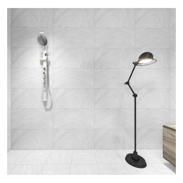 Modern White Marble Effect Anti-Slip Wall Tile for Kitchens and Interiors