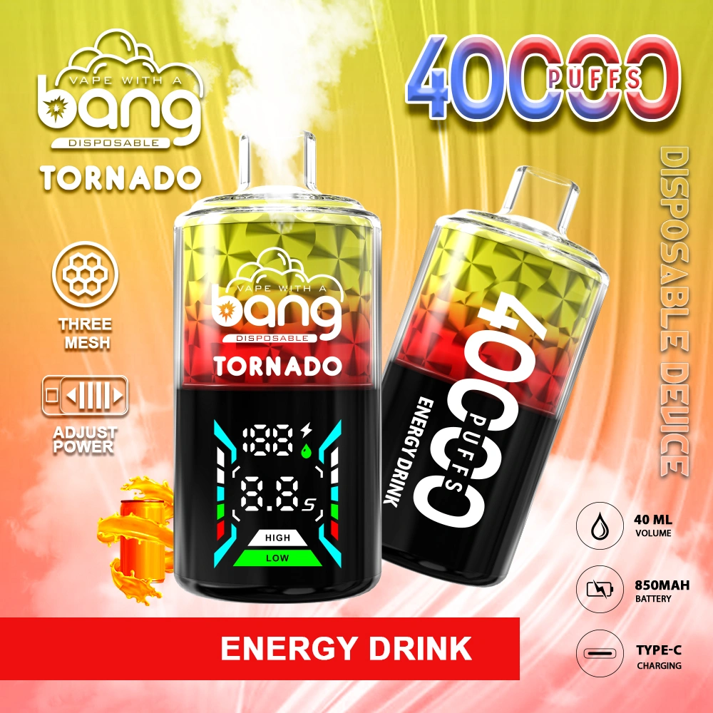 BANG TORNADO 40000 Puffs wegwerp VAPE WHOLESAALE THEGEND Fabrikant fan Sina