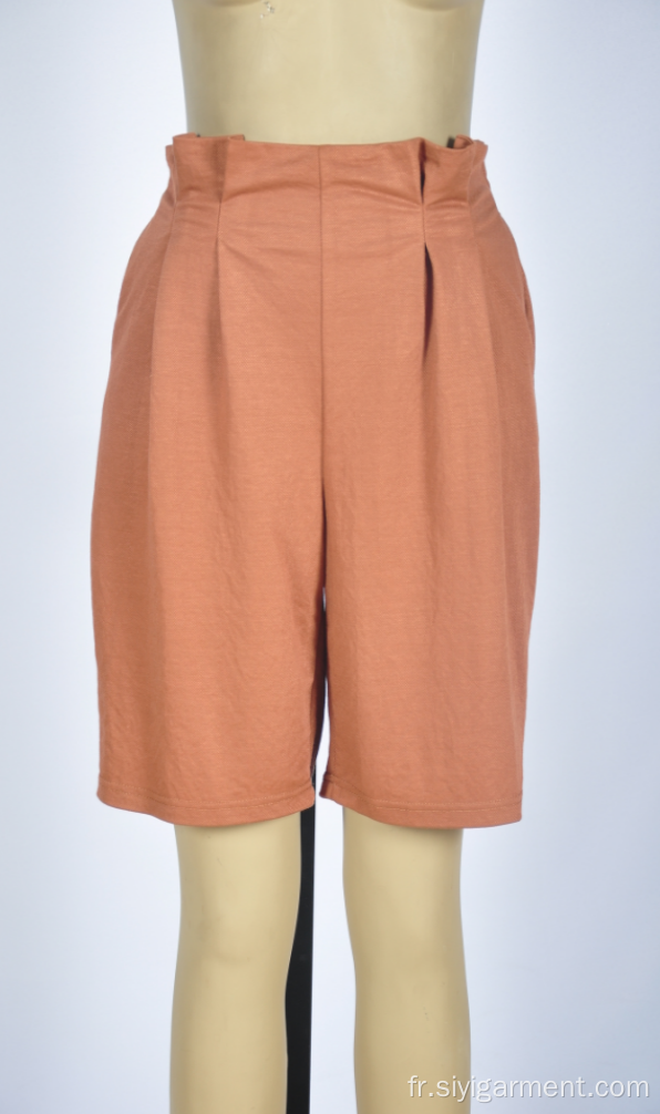 Short orange cool pour femme