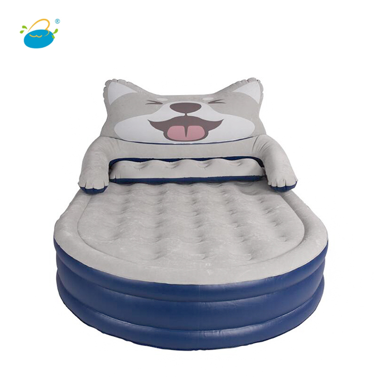 Queen Deluex husky with backrest Inflatable Air Bed