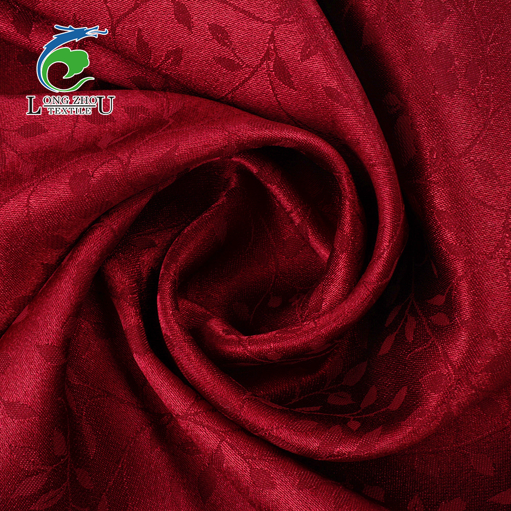 Milan Satin Fabric Jacquard Fabric