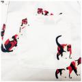Men Casual Cotton Cat Print Shirt Cartoon Pattern