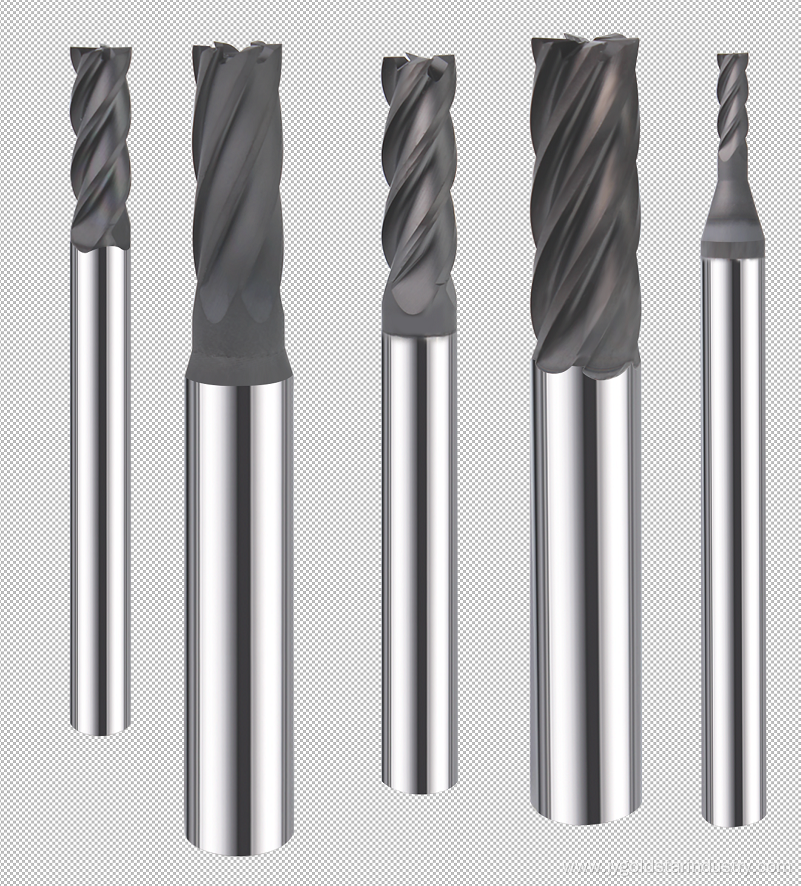 diamond coated end mills for high silica aluminum machining