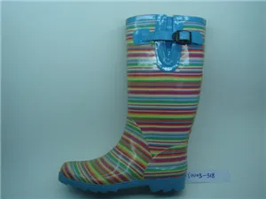 colorful high cut boots safety rain boots PVC boots