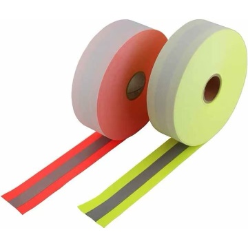 סרט מחזיר אור מעכב בעירה כתום-אדום