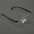 Funky büyük boy magnif rimless okuma gözlükleri