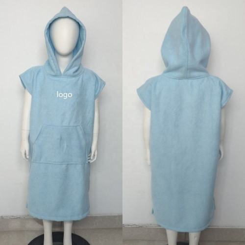 Kids Poncho Towel microfiber hooded kid surf robe beach poncho towel Manufactory