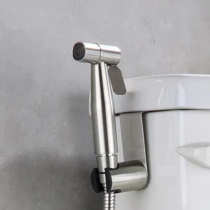 Household Copper Toilet Spray Gun Set with Angle Valve Faucet