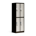 4 Door Steel Lockers for Sale Near Me 4 Compartment Steel Locker Two-tone Colors Manufactory