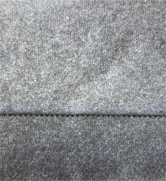 Knitted wool polyester double face fabric