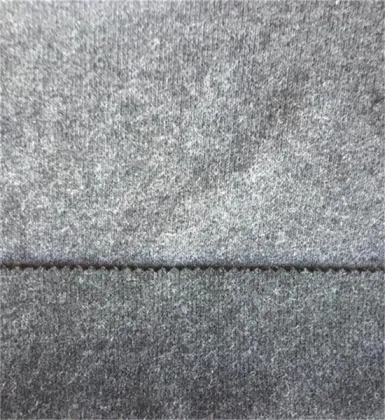 Knitted wool polyester double face fabric