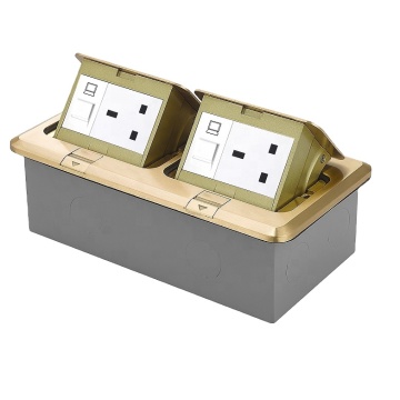 High-Quality iGERCN Pop-Up Floor Socket with BS Socket, RJ45, and 20Amp Outlet