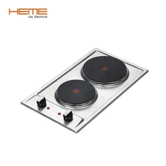 Stainless Steel Top 2 Burner Electric Hob Infrared Cooktop