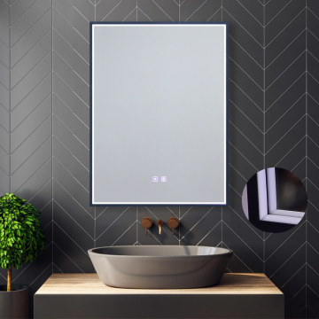 Smart LED Dimmable Defogger Mirror με πλαίσιο αλουμινίου - Ιδανικό για μπάνιο