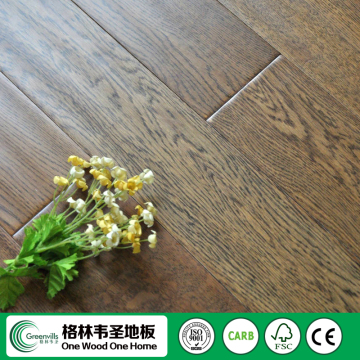 traditional antique handscraped engineered oak flooring
