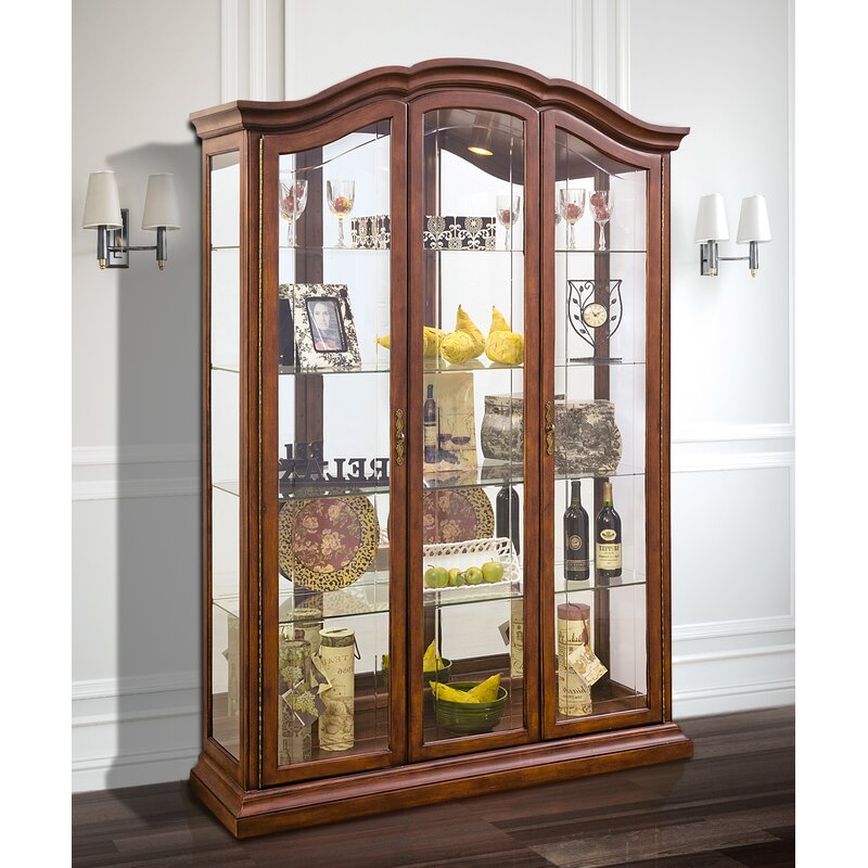 Elrosa Lighted Curio Cabinet