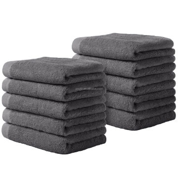 Custom Logo Luxury Bamboo Fiber Bath Face Towel - Dark Gray, Multifunctional Woven Cartoon Towel