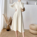 Long Sleeve A Line Swing Pullover Dress