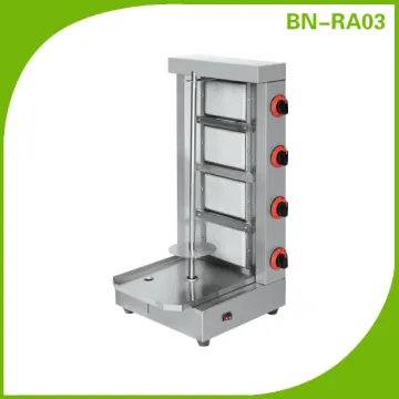 Automatic Stainless Steel Kebab grilling/ Doner Shawarma Machine (4 Burners)BN-RA03