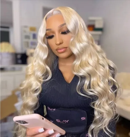 Top Quality Preplucked With Baby Hair Unprocessed Transparent Lace Frontal 13x4 13x6 613 Cheap Cuticle Aligned Blonde Frontal