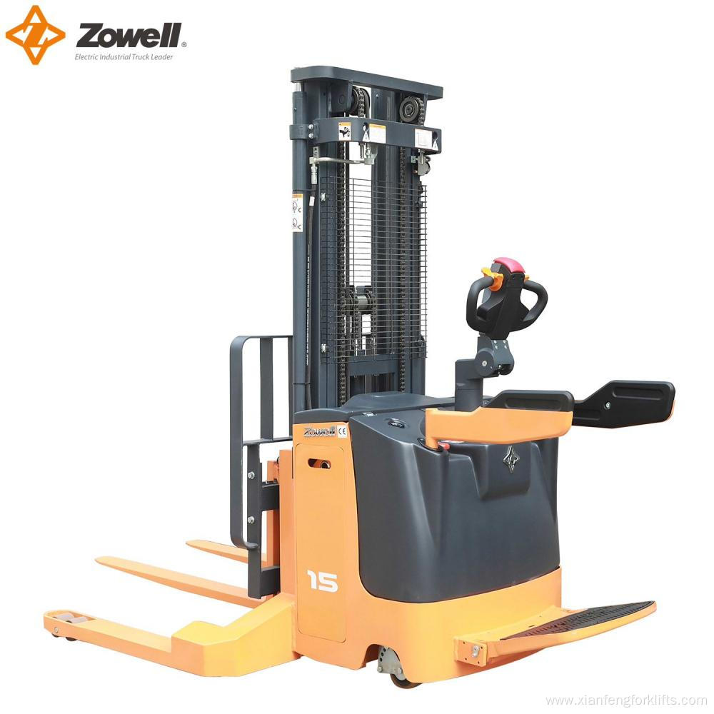 Electric Straddle lift stacker