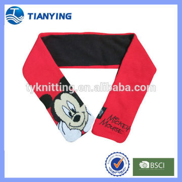 kids animal scarves lined with cotton