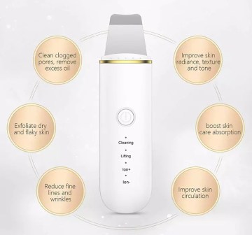 قابلة لإعادة الشحن ملعقة Scrubber Skin Face Cleaning